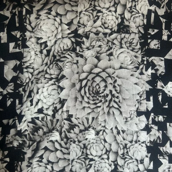 Paul Smith floral geometric print dress | small | black, white & grey - Picture 4 of 6